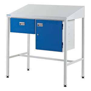 Team Leader Workstation Single Cupboard & Drawer